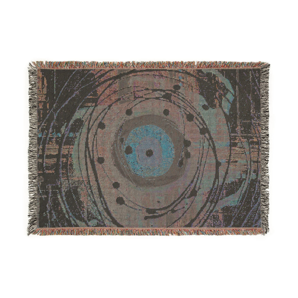 Intersections Orb Woven Blanket — Geometric Circle Tapestry Throw