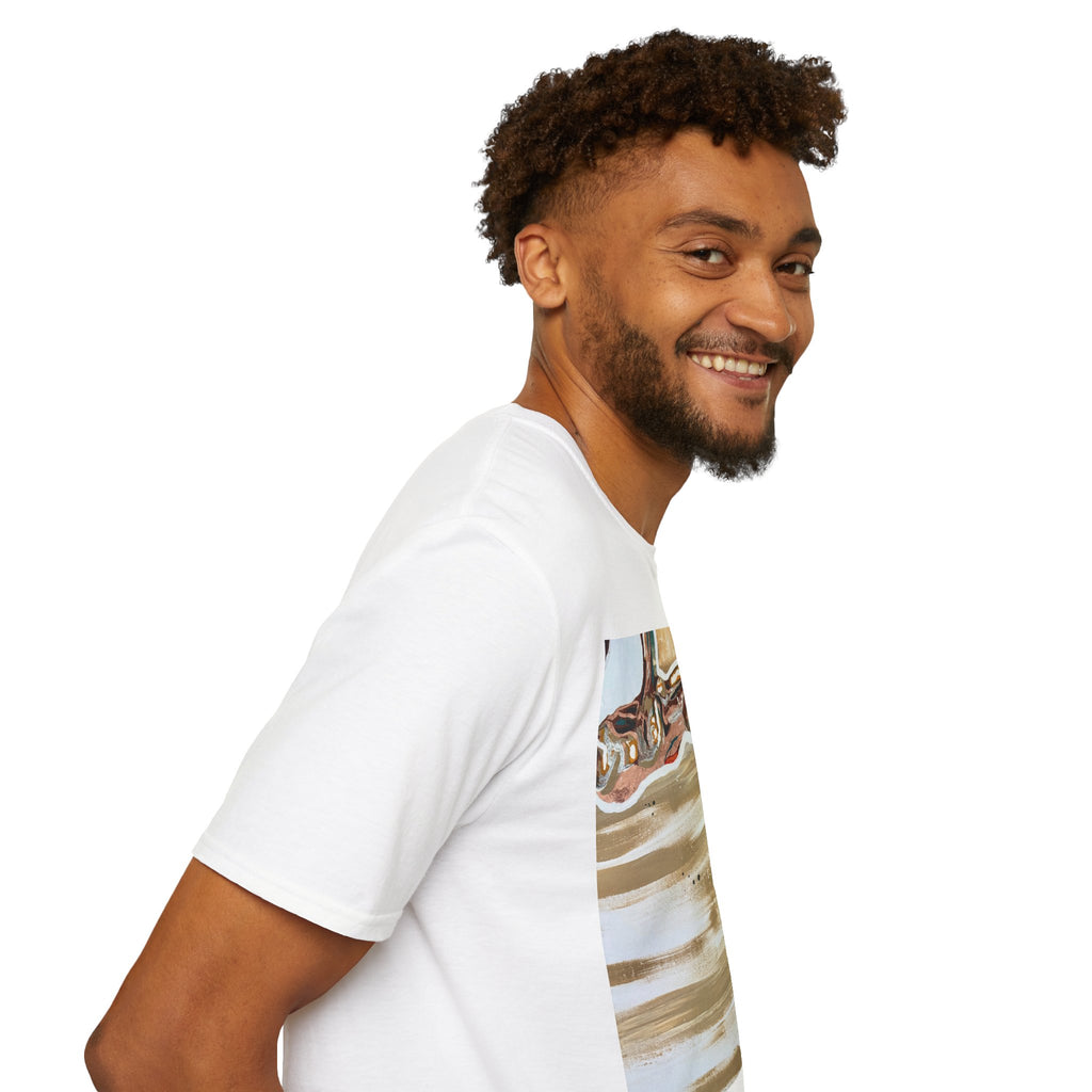 Abstract Structure T-Shirt — Surreal Reflection Art Tee