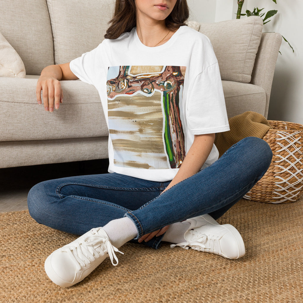 Abstract Structure T-Shirt — Surreal Reflection Art Tee