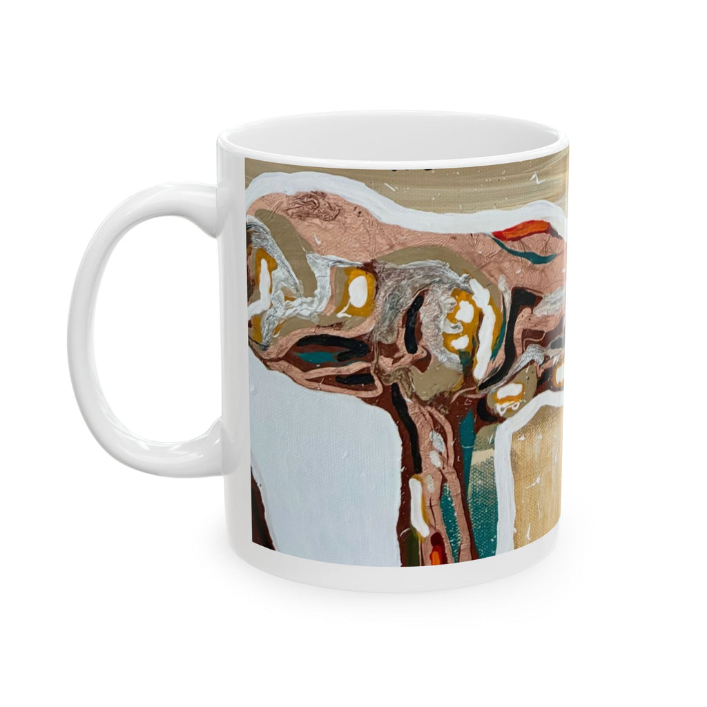 Abstract Structure Ceramic Art Mug —  (11oz / 15oz)