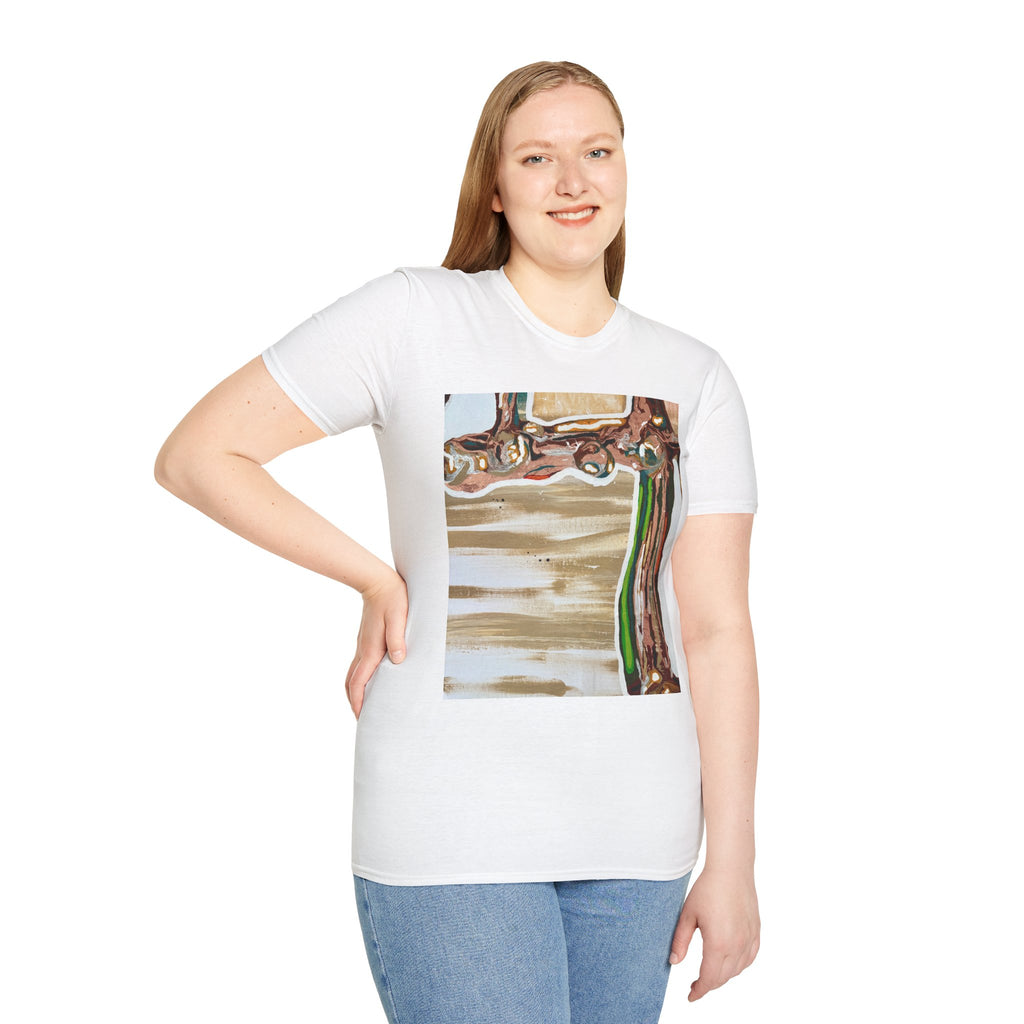 Abstract Structure T-Shirt — Surreal Reflection Art Tee
