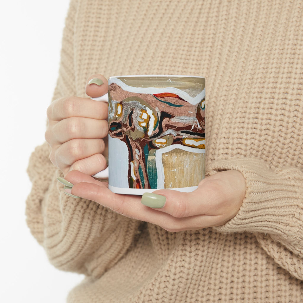 Abstract Structure Ceramic Art Mug —  (11oz / 15oz)