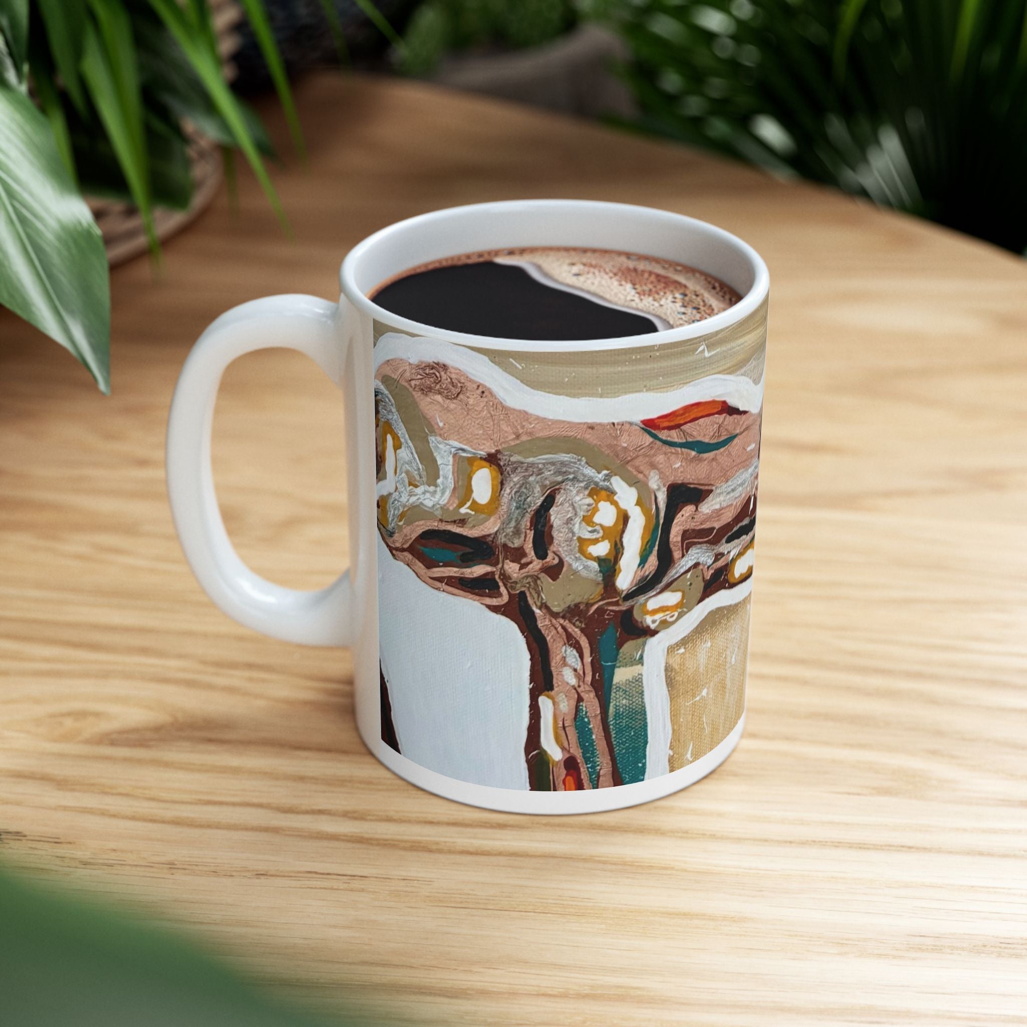 Abstract Structure Ceramic Art Mug —  (11oz / 15oz)