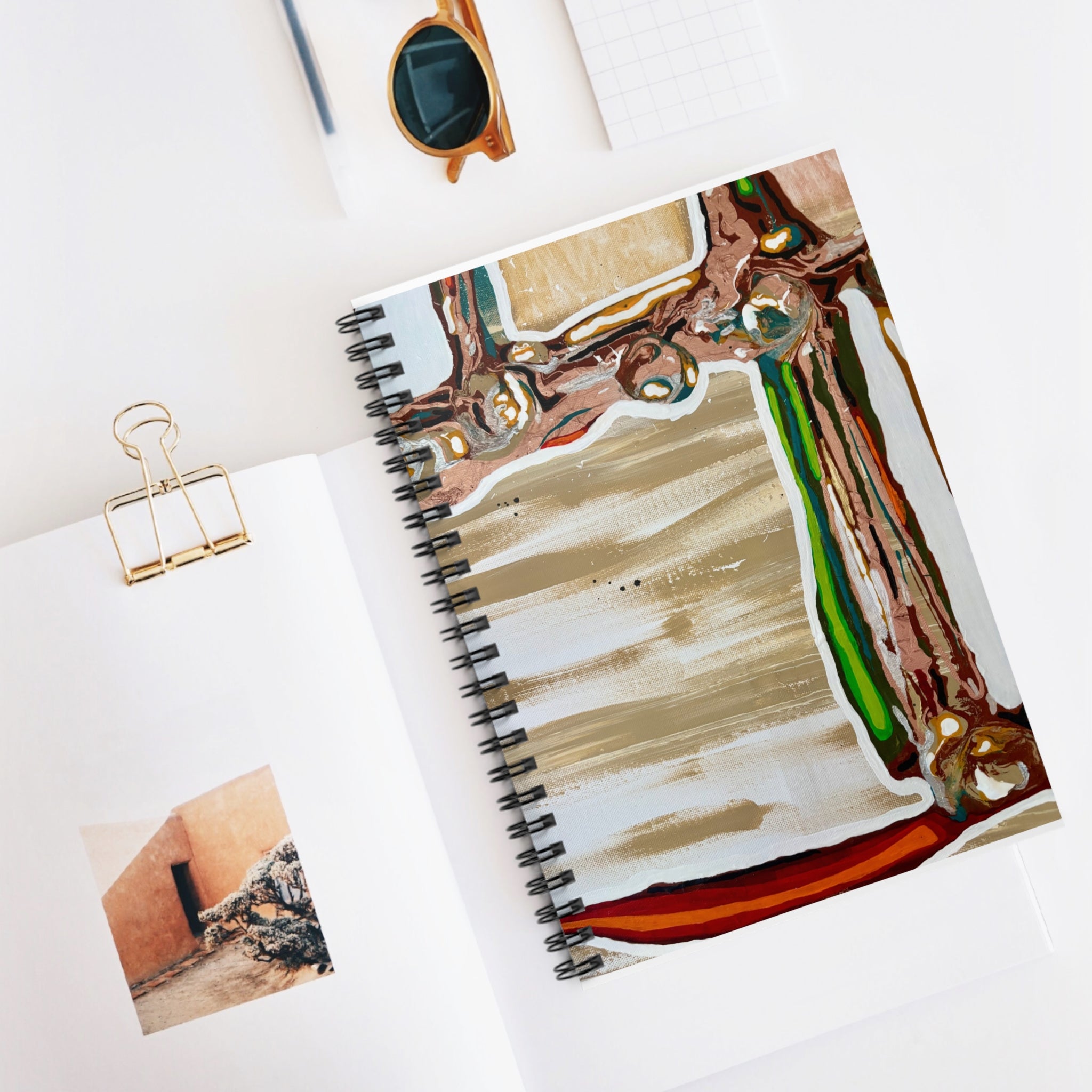 Structure Spiral Notebook — Artistic Ruled Journal