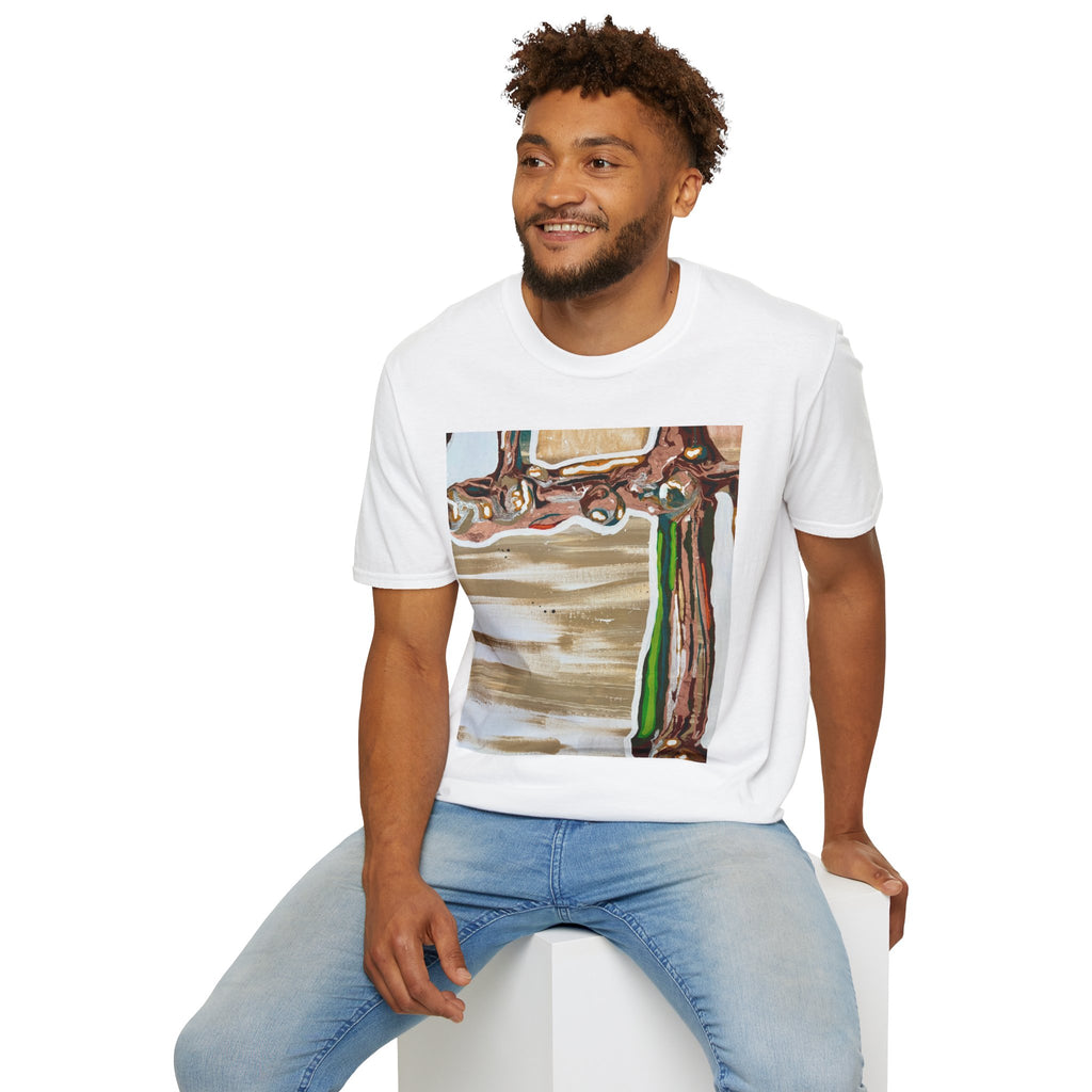 Abstract Structure T-Shirt — Surreal Reflection Art Tee