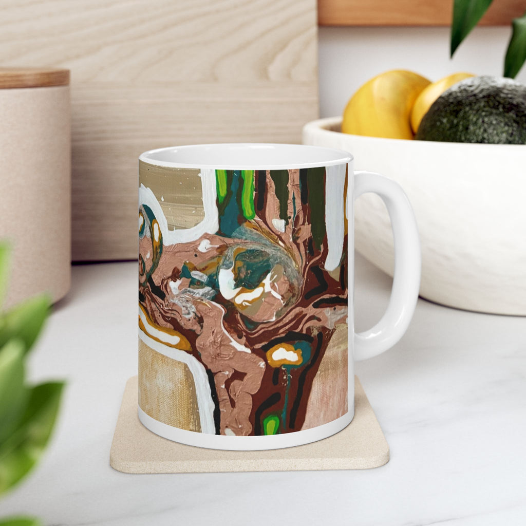 Abstract Structure Ceramic Art Mug —  (11oz / 15oz)