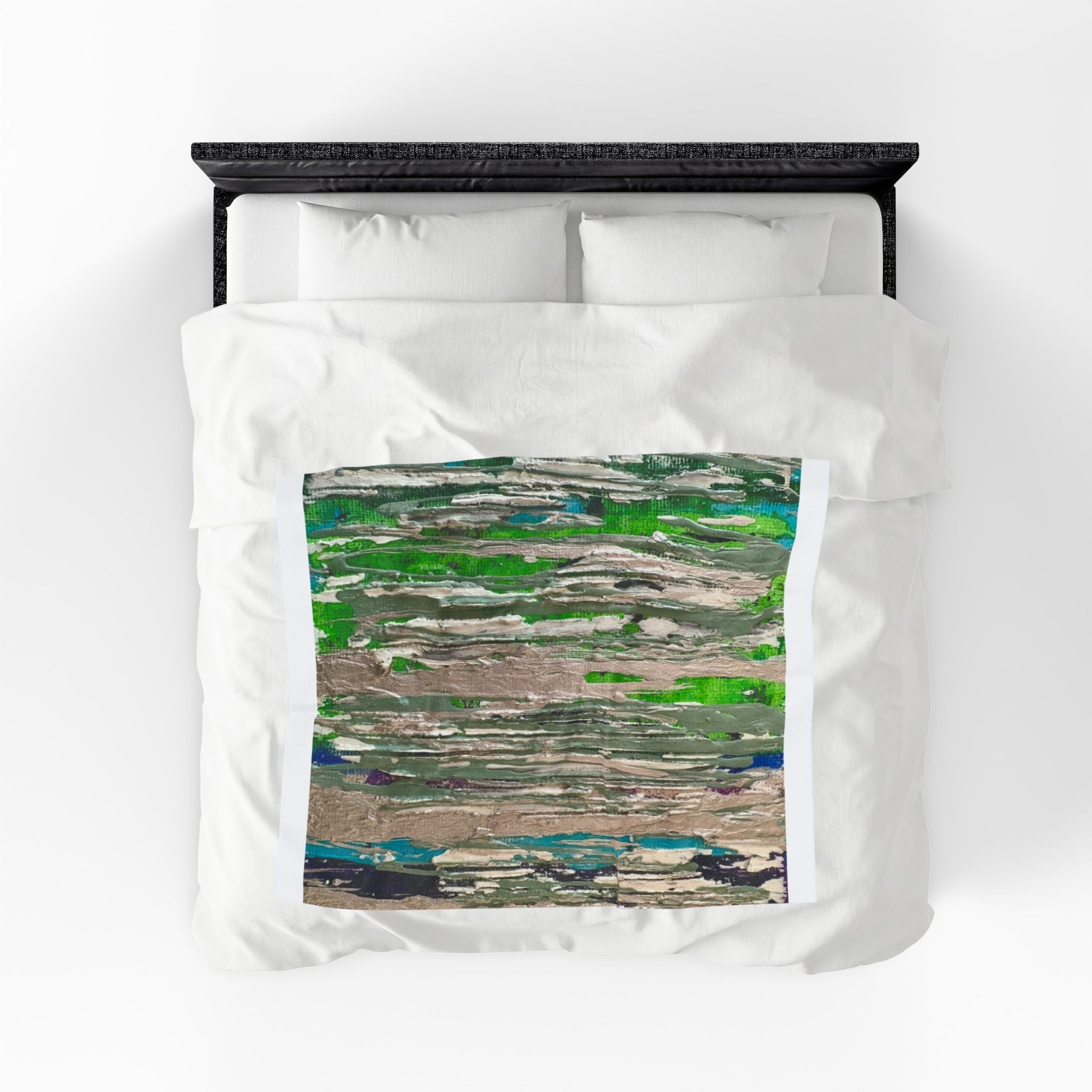 Abstract Hidden Streams Velvet Plush Blanket – Modern Textured Throw for Living Room & Cozy Gift
