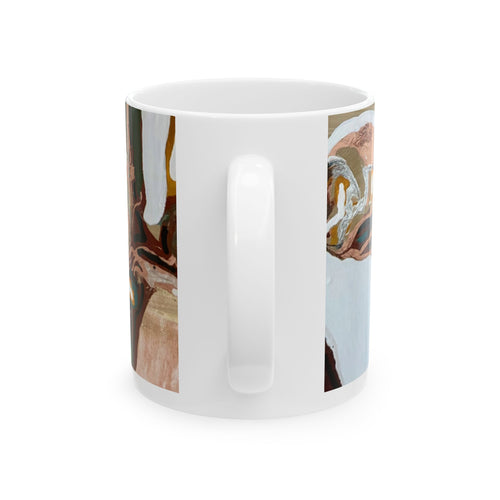 Abstract Structure Ceramic Art Mug —  (11oz / 15oz)