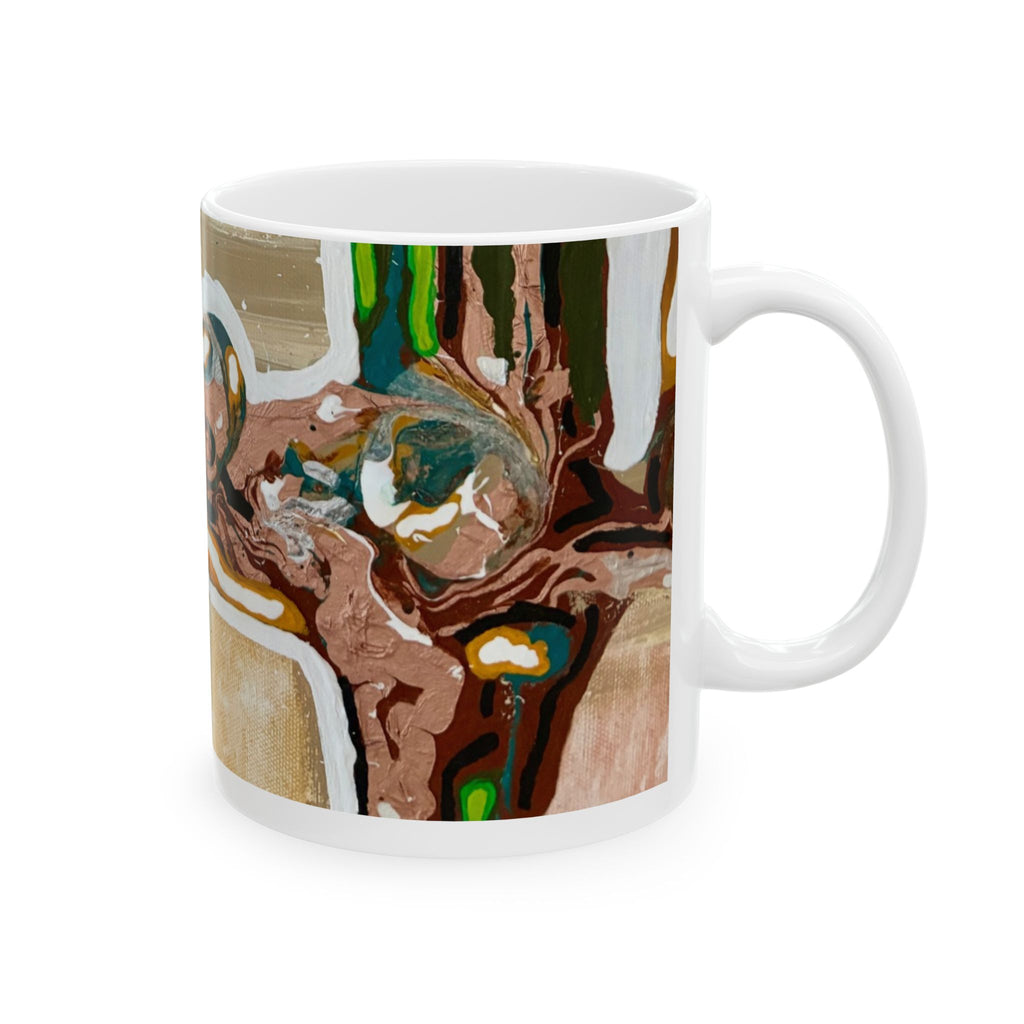 Abstract Structure Ceramic Art Mug —  (11oz / 15oz)