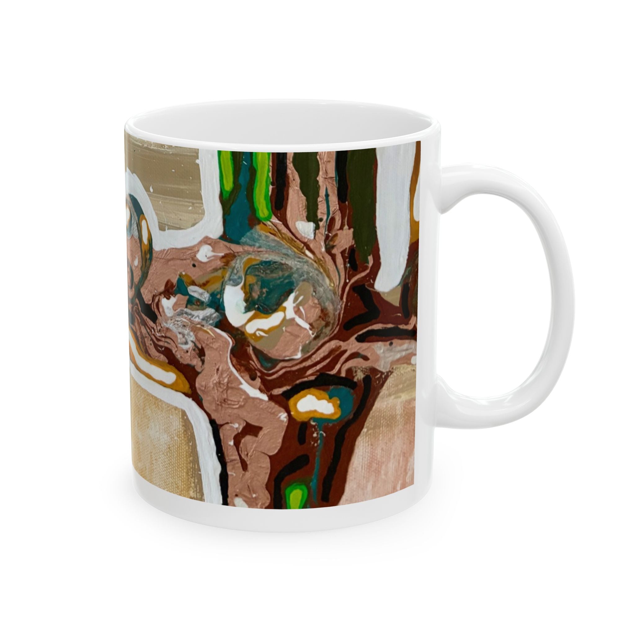 Abstract Structure Ceramic Art Mug —  (11oz / 15oz)