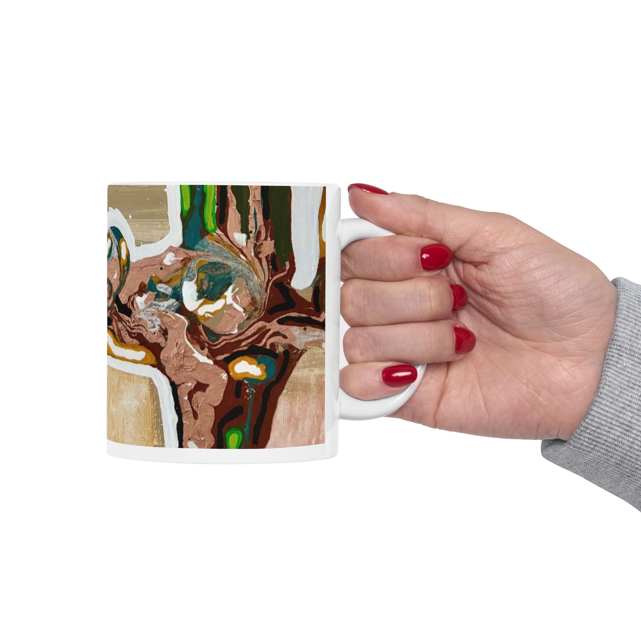 Abstract Structure Ceramic Art Mug —  (11oz / 15oz)